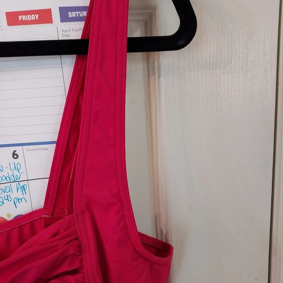 Calvin Klein Swimwear Hot Pink One-Piece Swimsuit in Size 16 - Picture 4 of 12